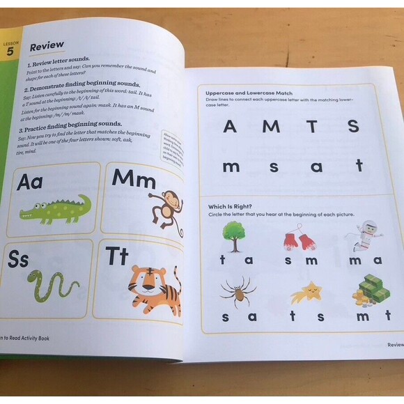Learn to Read Activity Book: 101 Fun Lessons to Teach Your Child to Read - Picture 4 of 5